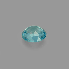 Apatite Azzurro naturale da 0.63 ct, Taglio rotondo, VVS-VS