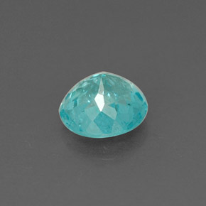 Apatite naturale blu da 0,89 ct, taglio rotondo, VS