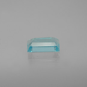 Apatite naturale blu da 0,69 ct, baguette, VVS-VS