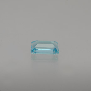 Apatite naturale blu da 0,48 ct, baguette, VVS-VS