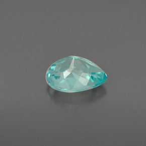 Apatite naturale blu da 0,73 ct, taglio a pera, VS