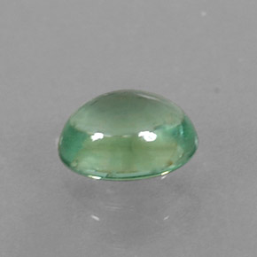 Apatite naturale verde da 0,33 ct, taglio ovale, trasparente