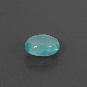Apatite naturale blu da 0,52 ct, taglio ovale, trasparente