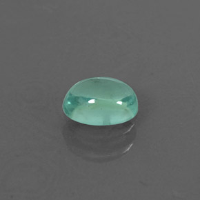 Apatite naturale verde da 0,47 ct, taglio ovale, trasparente