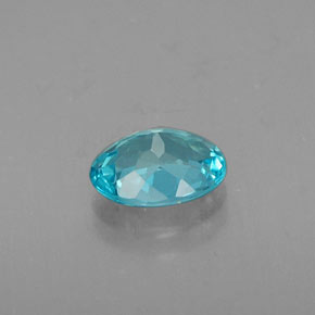Apatite naturale blu da 0,64 ct, taglio ovale, VVS-VS