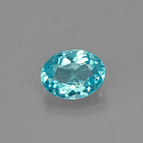 Apatite Azzurro naturale da 0.65 ct, Taglio ovale, VS
