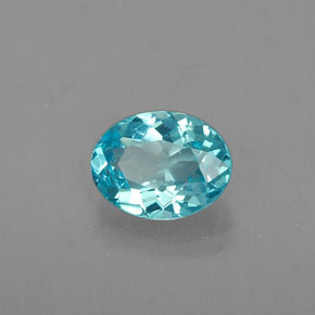 Apatite Azzurro naturale da 0.65 ct, Taglio ovale, VS