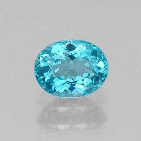 Apatite Azzurro naturale da 0.54 ct, Taglio ovale, VS-SI