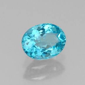 Apatite Azzurro naturale da 0.54 ct, Taglio ovale, VS-SI