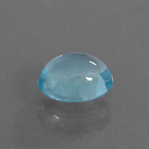 Apatite naturale blu da 0,39 ct, taglio ovale, trasparente