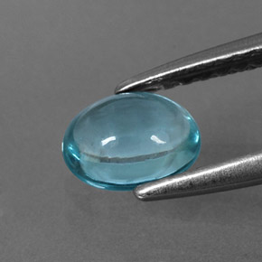 Apatite Azzurro naturale da 0.67 ct, Taglio ovale, Trasparente