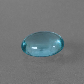 Apatite naturale blu da 0,56 ct, taglio ovale, trasparente