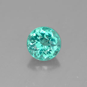 Apatite naturale verde da 0,67 ct, taglio rotondo, VS