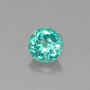 Apatite naturale verde da 0,67 ct, taglio rotondo, VS