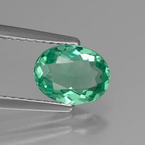 Apatite Verde chiaro naturale da 1.08 ct, Taglio ovale, VVS-VS