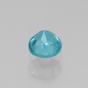 Apatite naturale blu da 0,29 ct, taglio rotondo, VVS-VS