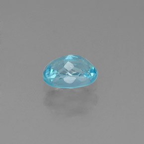 Apatite naturale blu da 0,57 ct, taglio ovale, VS
