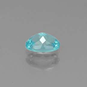 Apatite naturale blu da 0,54 ct, taglio ovale, VS