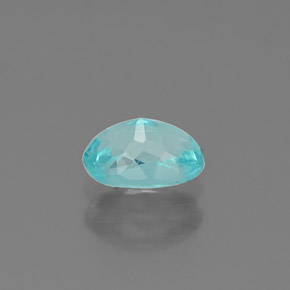 Apatite naturale blu da 0,57 ct, taglio ovale, VS
