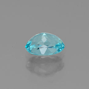 Apatite naturale blu da 0,48 ct, taglio ovale, VS