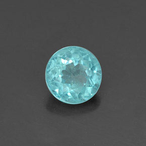 Apatite naturale verde da 0,43 ct, taglio rotondo, VS