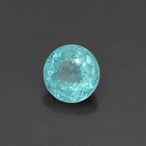 Apatite naturale verde da 0,43 ct, taglio rotondo, VS