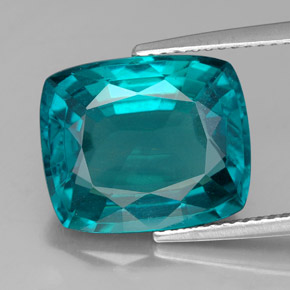 Apatite naturale blu da 9,02 ct, taglio a cuscino, VS-SI