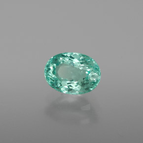 Apatite Verde chiaro naturale da 1.07 ct, Taglio ovale, VS