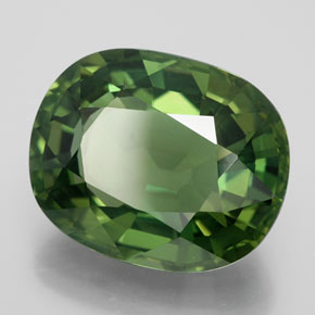 Apatite Verde naturale da 11.90 ct, Ovale, VVS