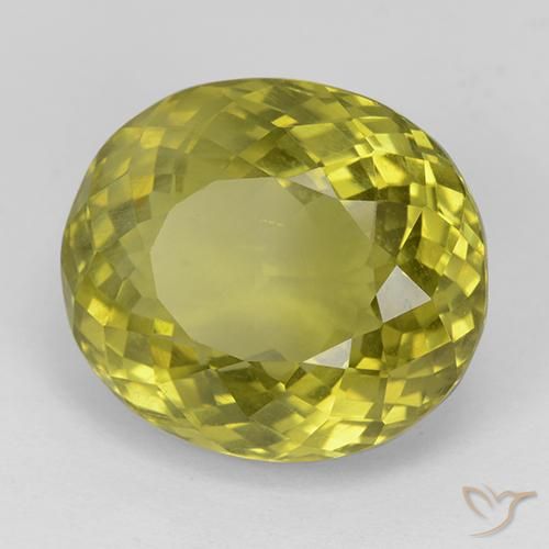 11.38ct Naturale Giallo mais Apatite, Ovale, VS