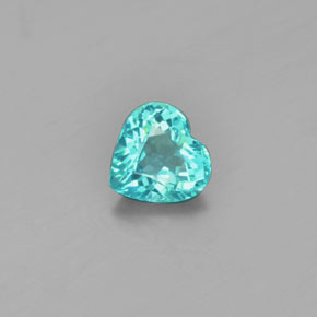 Apatite Verde naturale da 1.02 ct, A forma di cuore, VS-SI
