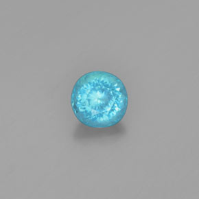 Apatite Blu naturale da 0.90 ct, Taglio rotondo, VS