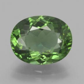 Apatite naturale verde da 4,49 ct, taglio ovale, VS-SI