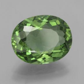 Apatite naturale verde da 4,49 ct, taglio ovale, VS-SI