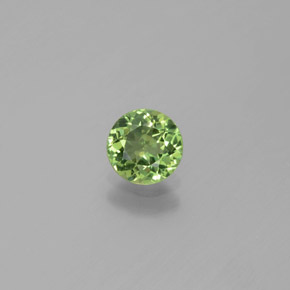 Apatite naturale verde da 0,69 ct, taglio rotondo, VS