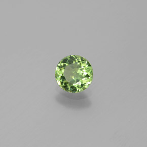 Apatite naturale verde da 0,69 ct, taglio rotondo, VS
