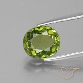 Apatite Verde medio naturale da 2.14 ct, Taglio ovale, VS