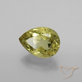 Apatite Giallo medio naturale da 2.55 ct, Forma a pera, VS