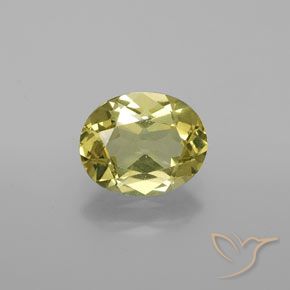 1.73ct Naturale Giallo medio Apatite, Ovale, VS
