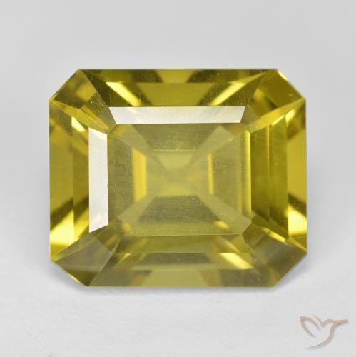 Apatite Giallo chiaro naturale da 13.92 ct, Ottagonale / Taglio smeraldo, VS