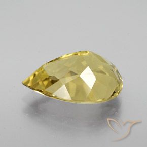 Apatite Giallo Toscana naturale da 7.11 ct, Forma a pera, VS