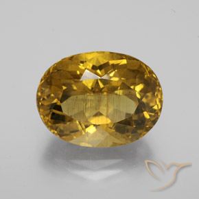 11.10ct Naturale Oro medio Apatite, Ovale, VS-SI
