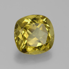 Apatite Giallo medio naturale da 6.16 ct, Taglio a cuscino, VS-SI