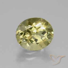 Apatite Giallo verdastro naturale da 3.14 ct, Ovale, VVS-VS