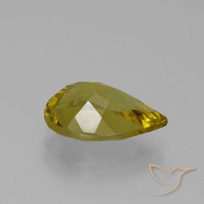 Apatite oro terroso naturale da 3.29 ct, Forma a pera, VS