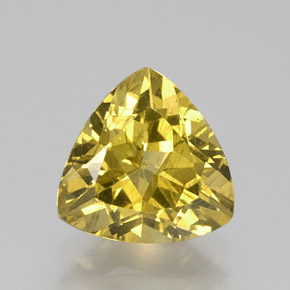 Apatite Verde dorato naturale da 2.83 ct, Taglio trillion, VS