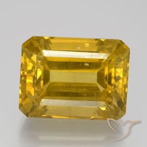 20.43ct Naturale Giallo Marrone Apatite, Taglio smeraldo, VS-SI