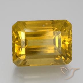 Apatite Giallo Marrone naturale da 20.43 ct, Ottagonale / Taglio smeraldo, VS-SI