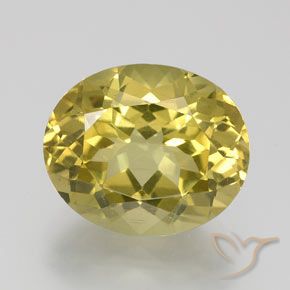 6.53ct Naturale Giallo brunastro Apatite, Ovale, VS