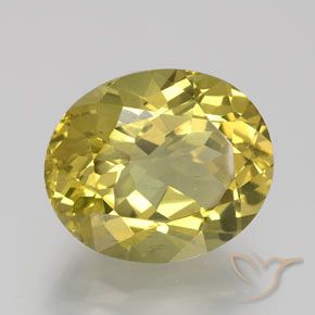 Apatite Giallo brunastro naturale da 6.53 ct, Ovale, VS